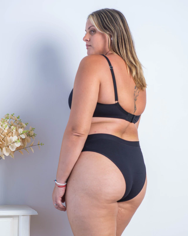 Bombacha alta con cintura Basic Cotton Sweet Lady — imagen 2