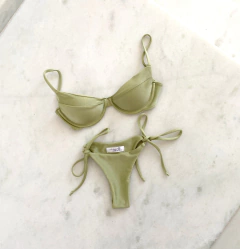 Imagem do Biquíni Aline - Verde Oliva Brilho