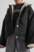 Camperon black denim corderito en internet