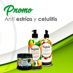 Pack Anti estrías y celulitis Crema pera silvestre + Crema Coffee Berry + Exfoliante Veganis - comprar online