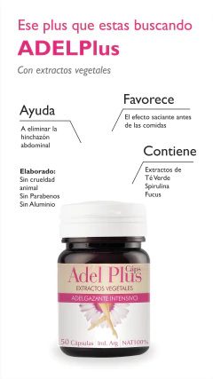 Adel Plus Adelgazante Intensivo Natural Natier 50 Cápsulas - comprar online