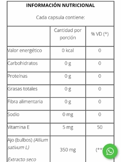 Pack X2 Ajo Negro Sin TACC presión arterial Natier 50 capsulas - comprar online