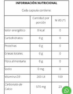 Pack X3 Calcio + Vitamina D3 Salud Ósea Dental Natier 50 capsulas - comprar online