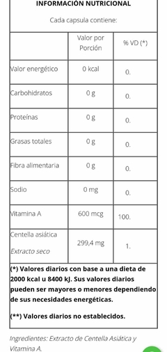 Pack X3 Centella Asiática Depurativa Detox Natier 50 Capsulas - comprar online