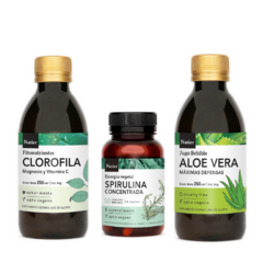 Plan Detox Clorofila+Sìrulina+ Aloe vera defensas Natier