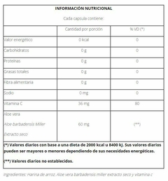 Aloe Vera Máxima Defensas Natier 50 capsulas - comprar online