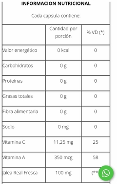 Jalea Real Noble Apicultor Energía Vitalidad 50 Cap - comprar online