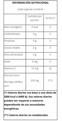 Pack X3 Moringa Concentrada Anemia Natier 50 Cápsulas - comprar online