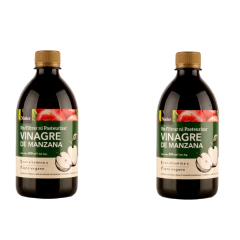 Pack X2 Vinagre de Sidra de Manzana + Vitamina C Saciedad Natier 500ml