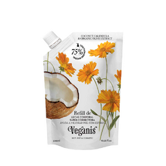 Doy Pack Leche Super-Correctora para la piel Con Coco & Caléndula y extracto Orgánico de Oliva Veganis 300ml