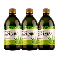 Pack X3 Aloe Vera Natural Máxima Defensa Sistema inmune Natier 500ml
