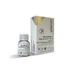 Glutation + Resveratrol + Q10 complex Antioxidante Vitalum 30 capsulas
