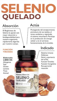 Pack X3 Selenio Quelado Mejora Función Cognitiva Natier 50 Capsulas - (copia) en internet