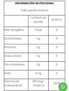 Pack X3 Vitamina D3 Natier Barrera Antiviral 50 Capsulas - comprar online