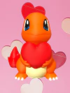 Charmander San Valentín - Pokémon Chibi - comprar online