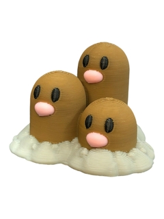 Dugtrio - Pokémon Chibi - comprar online