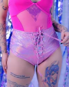 Hotpants laminado pink