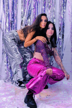 Cropped lets ombro só pink - loja online