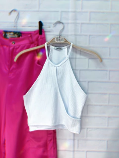 Cropped transpassado - loja online