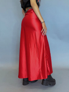 Conjunto grécia cetim perolado vermelho - BY Famelli