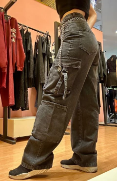 Calça jeans baggy - BY Famelli