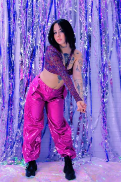 Cropped lets ombro só pink - loja online