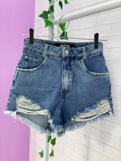 Short mom jeans rasgos - comprar online