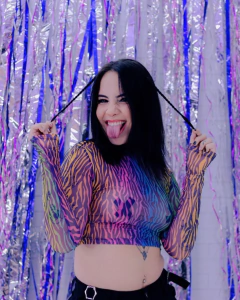 Cropped Psicodelario Tule na internet