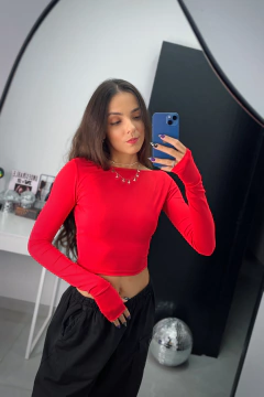 Cropped Scarlett manga longa - comprar online