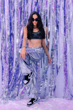 Top shine patch coração - BY Famelli