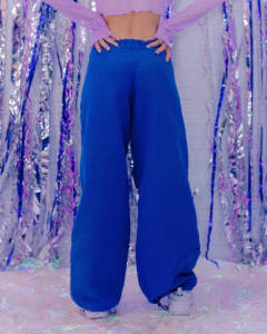 Calça parachutes cordão tactel azul - comprar online