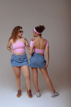 Saia Jeans cargo larissa - comprar online