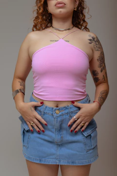 Saia Jeans cargo larissa