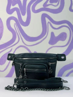 Bolsa estilo pochete de napa