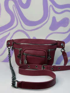 Bolsa estilo pochete de napa