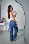 Calça jeans wide leg verona