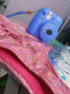 Hotpants laminado pink - comprar online