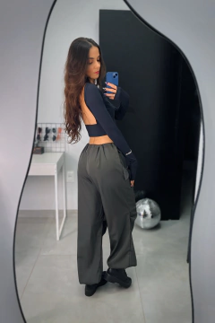 Calça parachute tactel verde musgo na internet