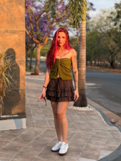 Top ruched moss - comprar online