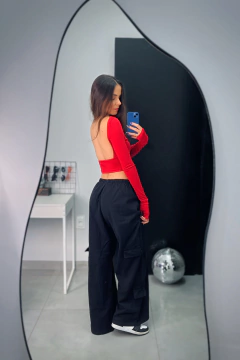 Cropped Scarlett manga longa - loja online