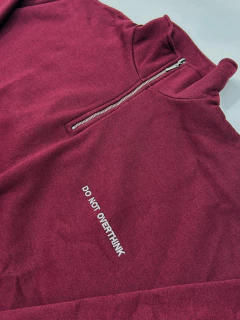 Moletom Oversized bordo - BY Famelli