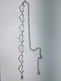 Cinto assimétrico em prata - comprar online