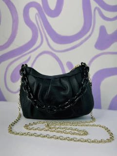 Bolsa bag corrente dupla dourada - BY Famelli