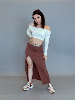 Blusa ml bardot basic malha - loja online