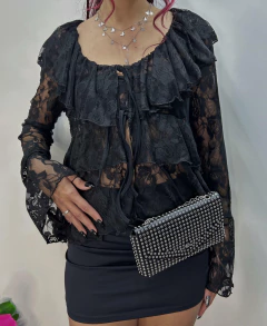 Blusa renda Boho chic