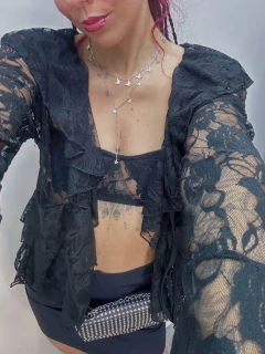 Blusa renda Boho chic - BY Famelli