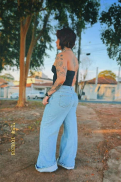 Calça Jeans Wide Leg Khali - BY Famelli
