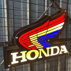 Cartel luminoso Honda - Antique Carteles