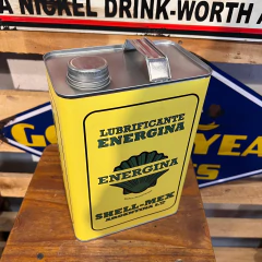 Lata 1 galón Energina - Antique Carteles