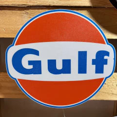 Cartel luminoso Gulf en internet